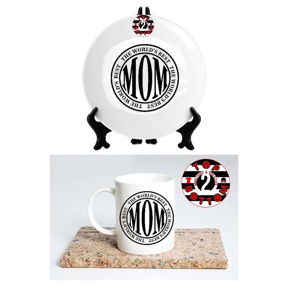 Plate & mug. Greatest mom